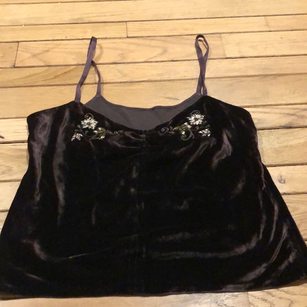 Megan park camisole with embroidery